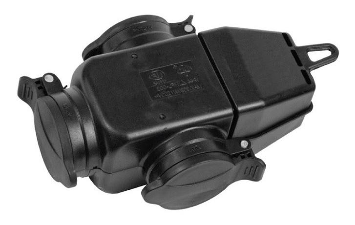 TRIPLE RUBBER SPLITTER Z/UZ IP44 - E+89-7050