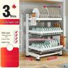 3-Tier Adjustable Multifunctional Kitchen Dish Rack