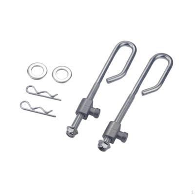 2 Pieces Deck Lift Hanger Rod Kit Link with Trunnion Locking Nut for L100 L111 L118