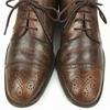 FLORSHEIM Royal Imperial Made in Italy Punched Cap Toe Shoes Brown size 7.5D 25.0-25.5 Men's(USED)