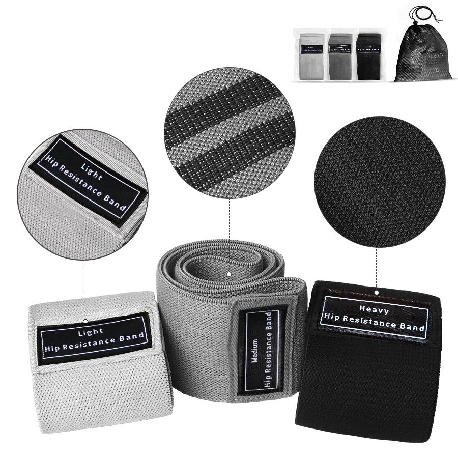 Stoffmotstand Hip Booty Bands Glute Lår Elastiske treningsbånd Knebøy Sirkel Stretch Fitness Strips Loops Yoga Gym Utstyr