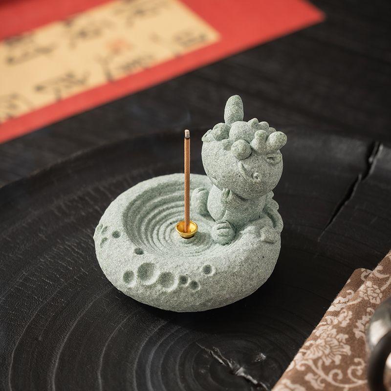 Sand Stone, Twelve Zodiac Animals,Pet Fragrance Seat,Living Room,Indoor Incense,Sandalwood,Tea Ceremony,Desktop Decoration