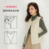Women's V Neck Sleeveless Down Vest Regular Fit Commuter Style Lightweight Puffer Vest