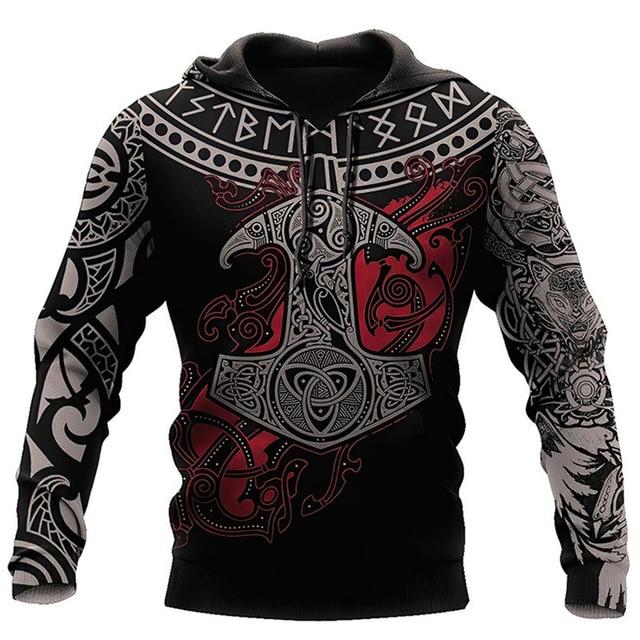 Classic 3D Printed Medieval Clothes Men Hoodies Knights Templar Harajuku Trendy Hooded Sweatshirts Casual Fall Jacket Tracksuits