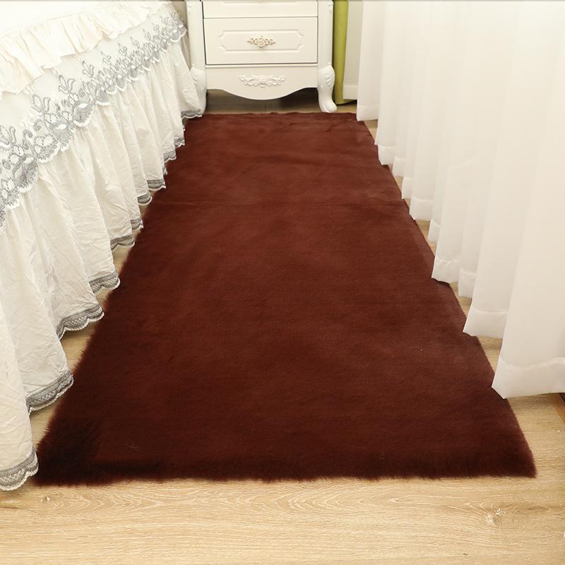 Rabbit Fur Style Bedside Sofa & Coffee Chair Carpet - Perfect for Children's Room, Bathroom, or Entrance