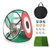 Foldable Golf Practice Nylon Net for Approach Practice Ball Storage Case Suitable for and Outdoor Swing Practice Golf Net [SUNKAZU] Net, 4-Sided