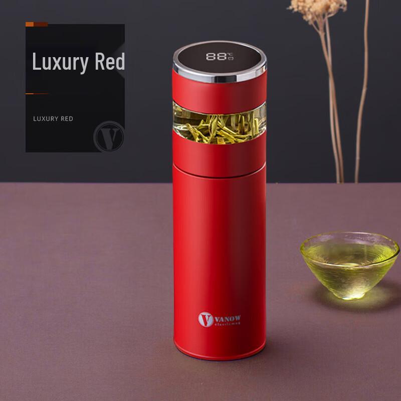 Vanow 450ml 316 Stainless Steel Smart Insulated Tea Infuser Bottle