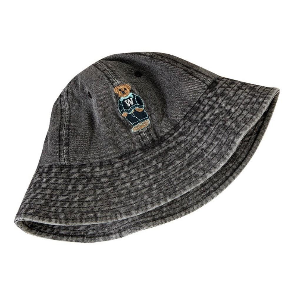 Versatile Denim Bucket Cap Korean Sun Protection Hat Cute Denim Fishing Cap  Spring Summer