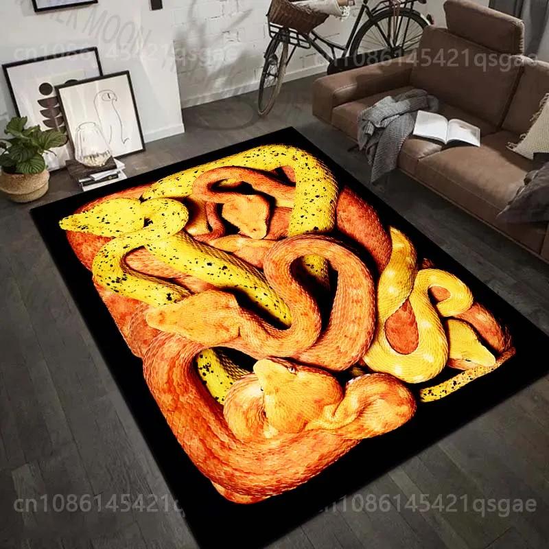 

Snake Python Viper Living Room Carpet Luxury Home Decoration Non-slip Floor Mats for Bedroom Large Area Carpets Washable Rugs 40x60cm (16x24in)