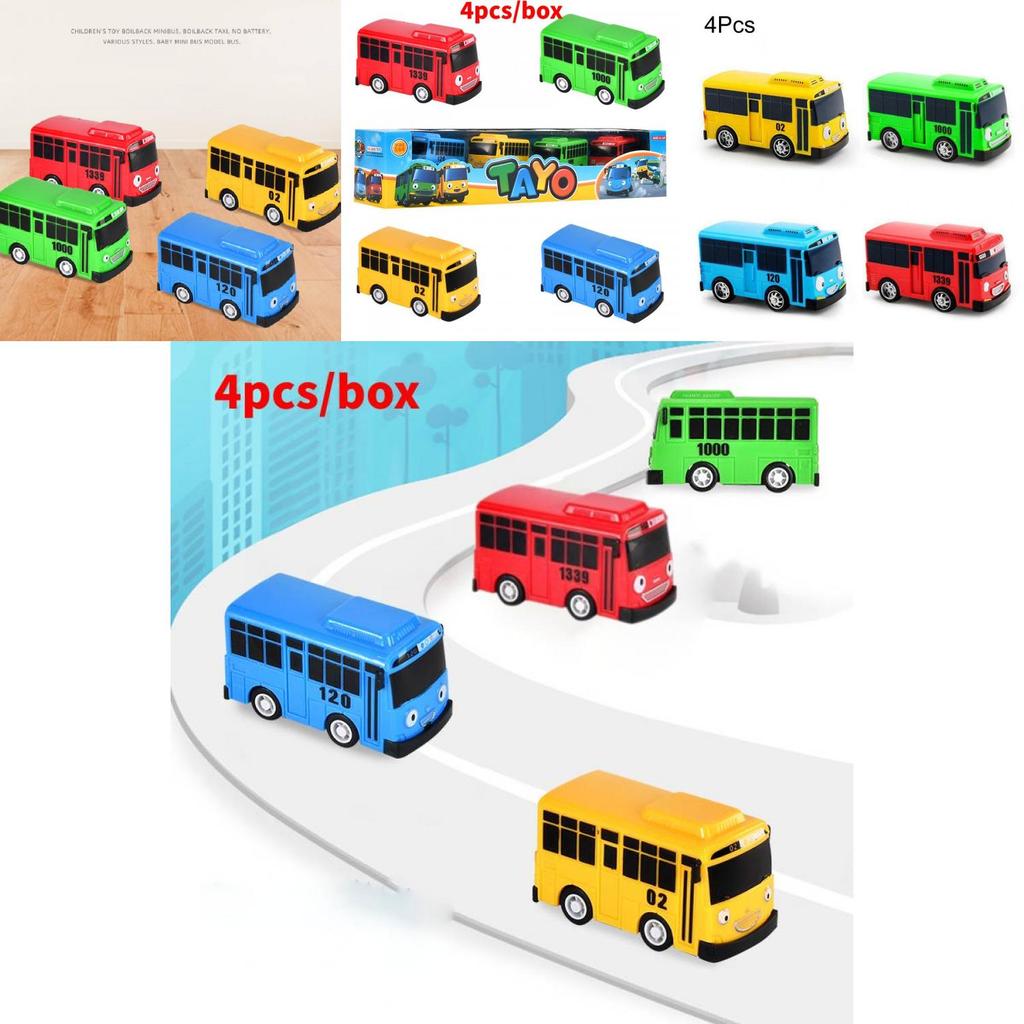 High-quality Mini Bus In Nine Colors With Working Doors Educational Toy Set