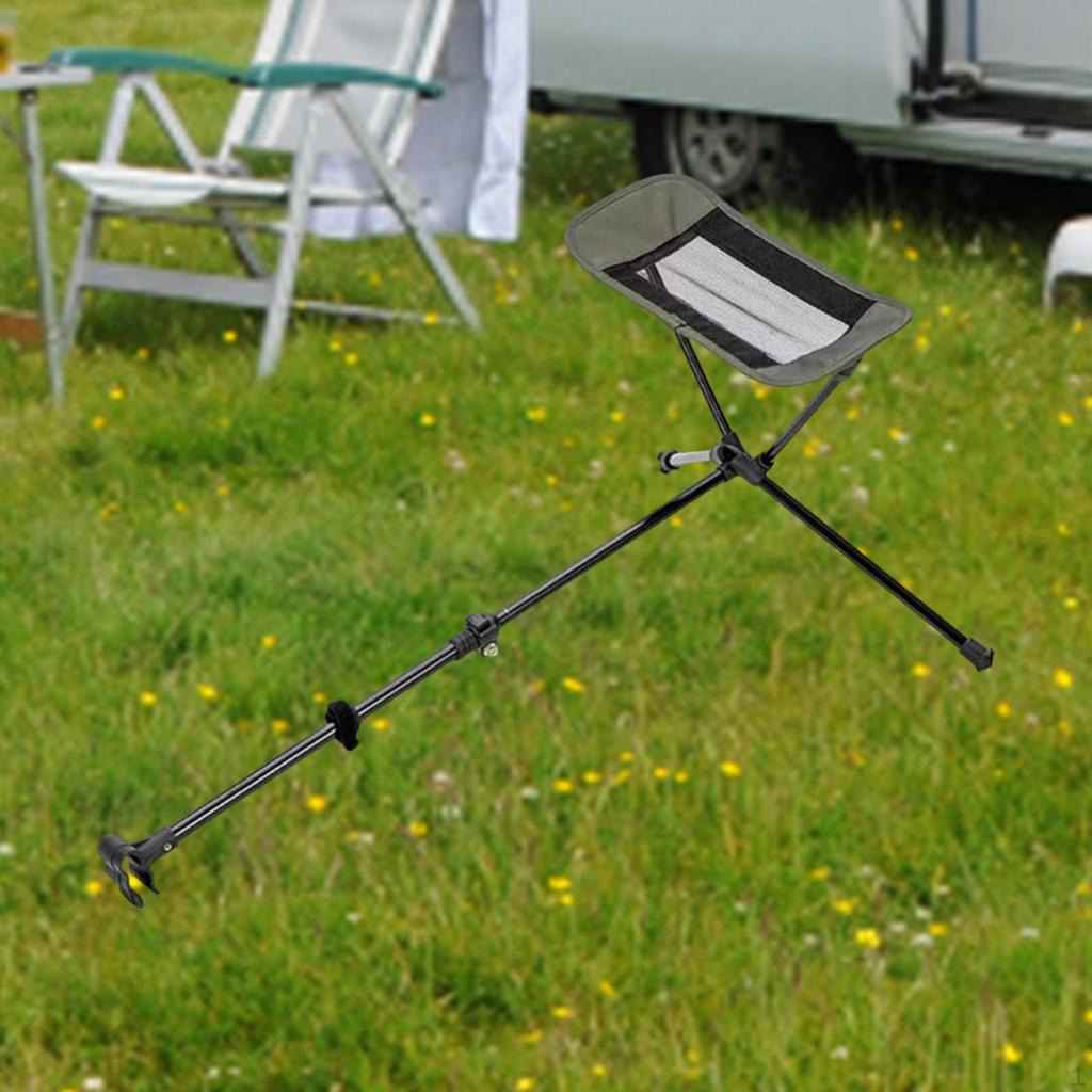 Adjustable Foot Rest for Folding Camping Chair 17.7-29inch Accessory Beach Chairs Lightweight