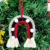 Nordic Woven Glitter Rainbow Pendant Cartoon Boho Tassels Tapestry  Holiday Decor