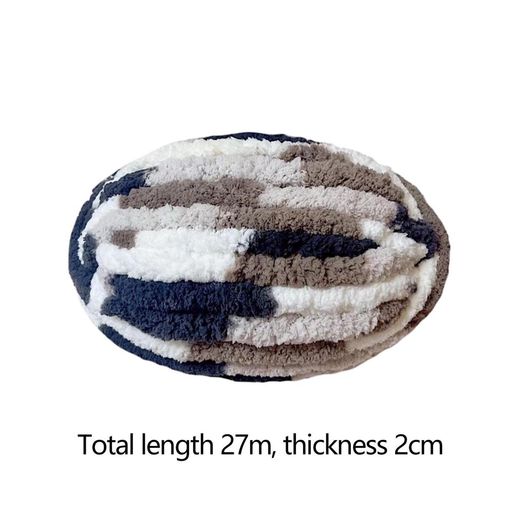 Thick Chunky Yarn Bulky Yarn Comfortable Knit Yarn Polyester Yarn for Knitted Blanket Mat Weaving Scarf DIY Craft Cushion