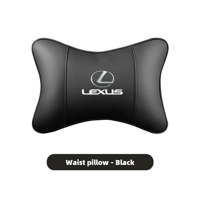 Car Leather Headrest Seat Waist Cushion Lumbar Pillow For Lexus F-SPORT ES RX NX LS UX LM LX GX LC RZ IS CT GS RC HS SC TX LBX