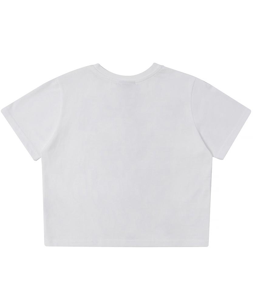 MATCHGLOBE Billiards 26 Crop Top (White)