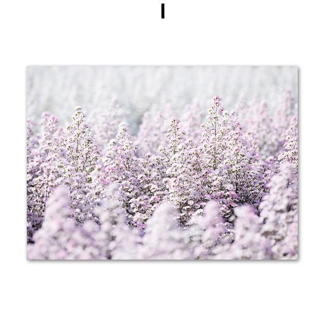 Lila Thema Wandkunst Leinwand Bilder Strand Pfingstrose Prinzessin Einhorn Poster Drucke Innengemälde Bild für Wohnzimmer Dekor