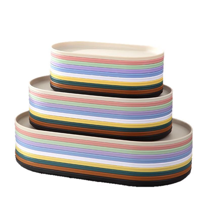 Household Plastic Oval Serving Tray