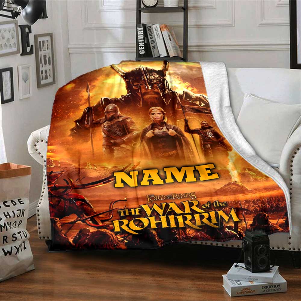 Warner Bros. Works (16) Customize Text Blanket Throw Customizable Blanket Soft & Cozy Suitable for Home Decor Livingroom Chair Nap