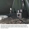 Foldable titanium wood-burning stove lightweight compact durable portable folding wood burning outdoor camping hiking bushcraft