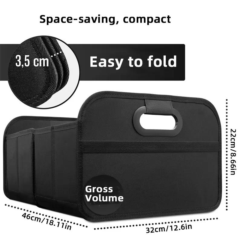 Foldable portable car storage box for Halloween,trunk organizer for suv, camping outdoor storeroom,space saving multi function