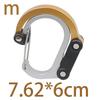 Aluminum Alloy D-Shaped Multifunctional Carabiner with 360° Rotating Hook for Outdoor Use