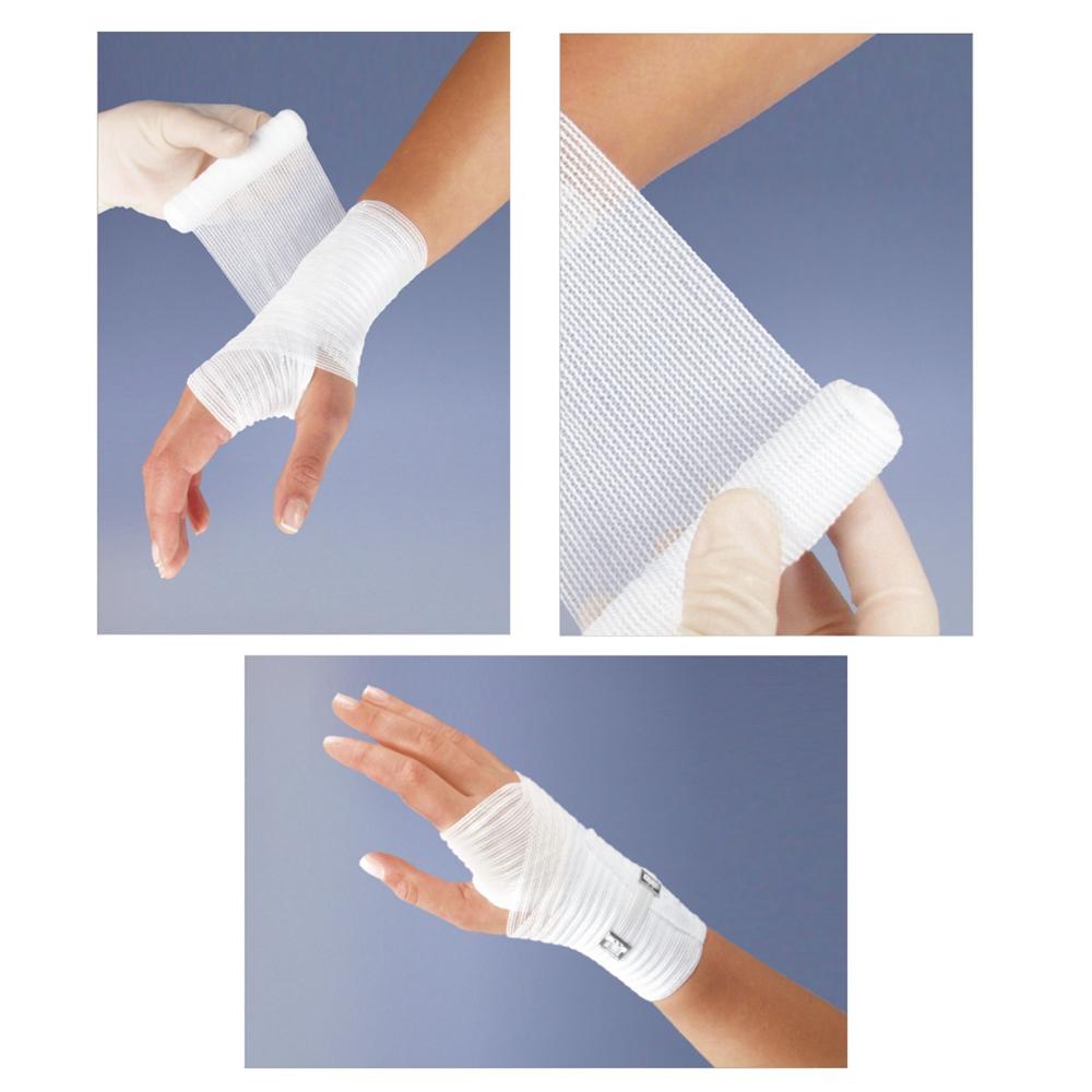 Elastic Bandage 15cm x 4m Supporting With Clasp Reusable Matoban 1 Piece