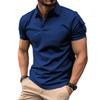 Summer Men's POLO Shirt with Lapel Buttons