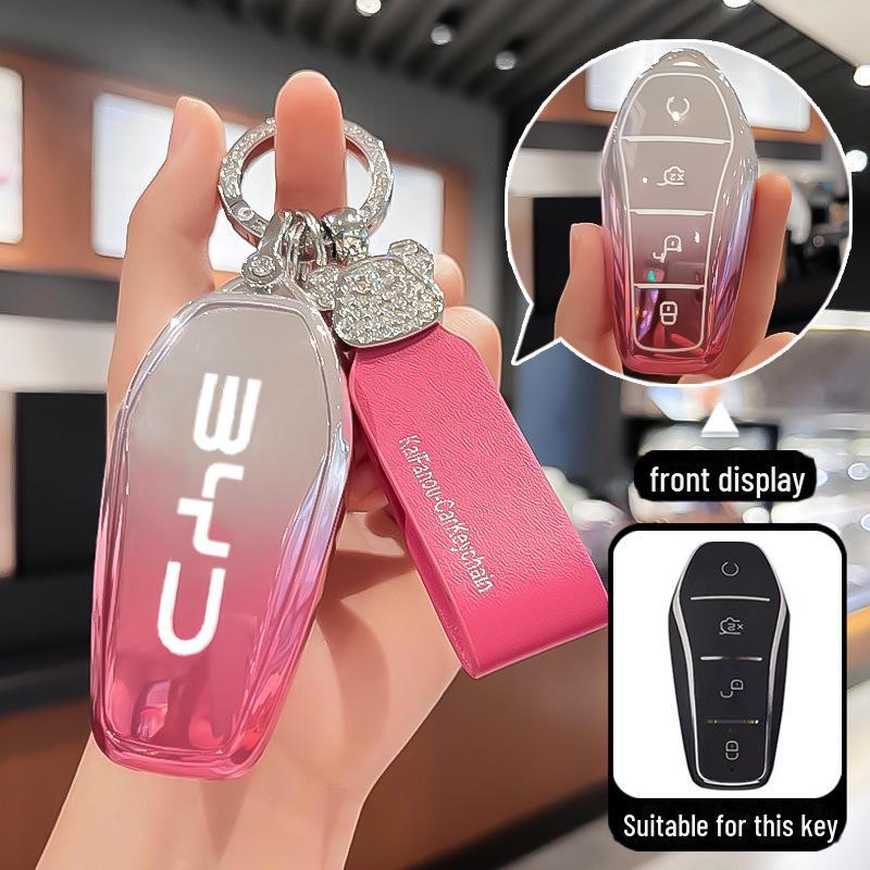 Compatible with BYD Key Covers: Song, Qin, L, Yuan PLUS, Dolphin, Han EV, Tang Pro, Seagull, Destroyer 05, Seal.