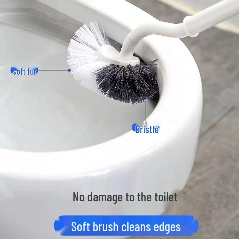 Soft Bristle Elbow Toilet Cleaning Brush