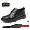 3/6/8cm Heel Increase Leather Shoes for Men Spring Summer New Designer British Style Black Groom Wedding Elevator Shoes Man