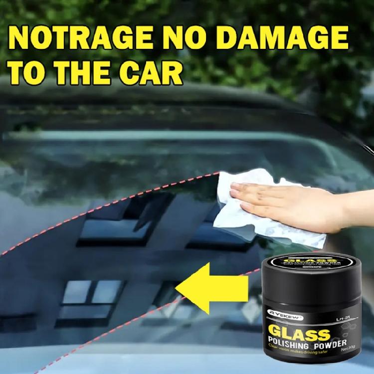 Glass Polishing Powder Car Windshield Scratch Repair Powder Restores Gloss & Removes Scratches Safe for Home & Auto