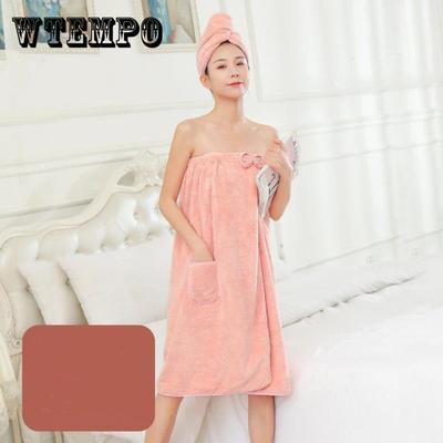 Wearable Tube Top Women's Large Bath Towel Wrapped Towel Household Cotton Soft Absorbent Non-linting Bath Skirt Bathing Cute Ins Wind