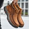 Men 'S Real Leather Ankle Boots Autumn Winter Mens Shoes Fashion Large Size Casual Boots Cowhide Men Genuine Leather Boots