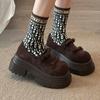 Fashion Flats Mary Jance Women Shoes Platform Bow Dress Loafers Shoes Fashion Sport Autumn 2025 Nre Trend Casual Zapatillas De Mujer