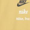 Nike Alphabet Logo Print Crew Neck T-Shirt Men Tops Yellow DZ2876-725