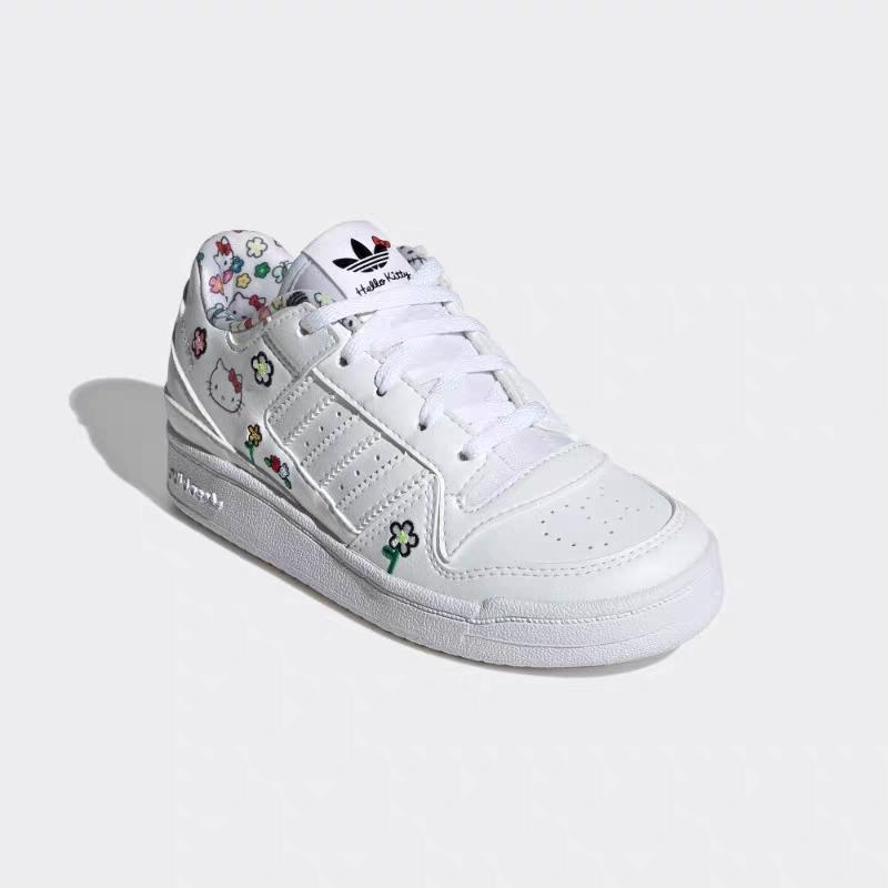 adidas Hello Kitty x Forum Low C Floral Kids Sneakers White Cloud-White Core-Black IG0303