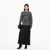 VEROMODA Women's Heart Rhinestone Drop Shoulder Loose Knit Sweater