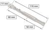 Foret SDS+ - KOTARBAU - 11 x 110 mm - Alliage métallique - Acier trempé - Fixation standard globale