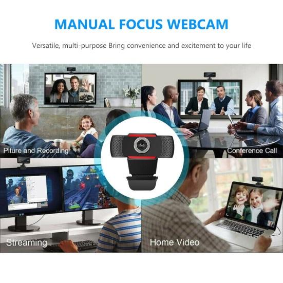 480/720/1080P USB 2 Webcam Video Web Camera with Microphone for PC Computer