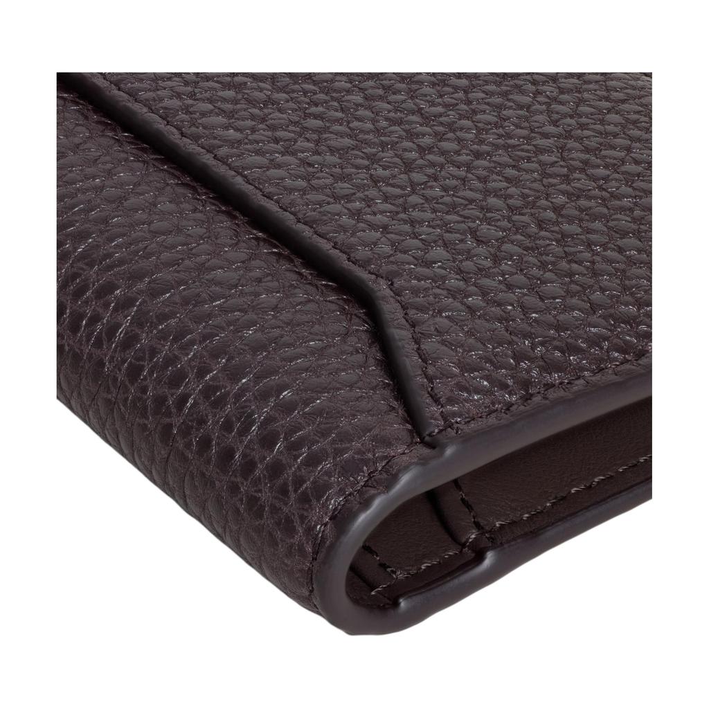 Celine Logo Leather Card Holder Men Accessories Brown 10K873GTH-19ES