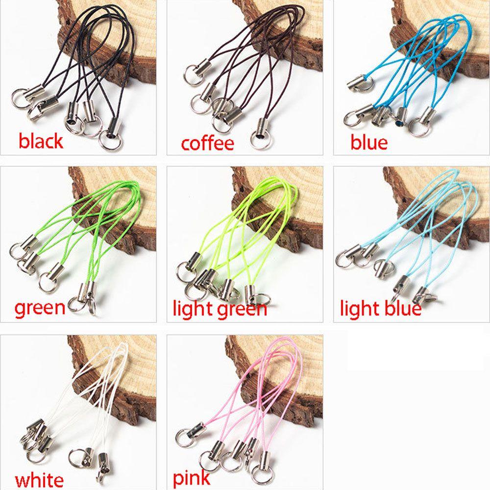 Threads Cords Double Ring Mobile Phone Strap Strings Jewelry Making Key Ring Jewelry Key Chain