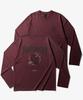 EZKATON Rudiment Long Sleeve T-Shirt Burgundy Hhlt6915