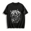 Dark Skull Funny Chemical Experiment Print Casual Tee Pure Cotton T-shirt