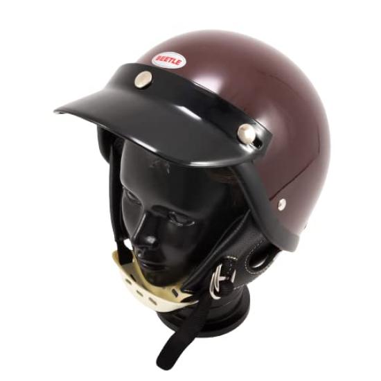

Ocean Beetle Shorty 4 Maroon Chin Helmet, (Black Cup, Small)