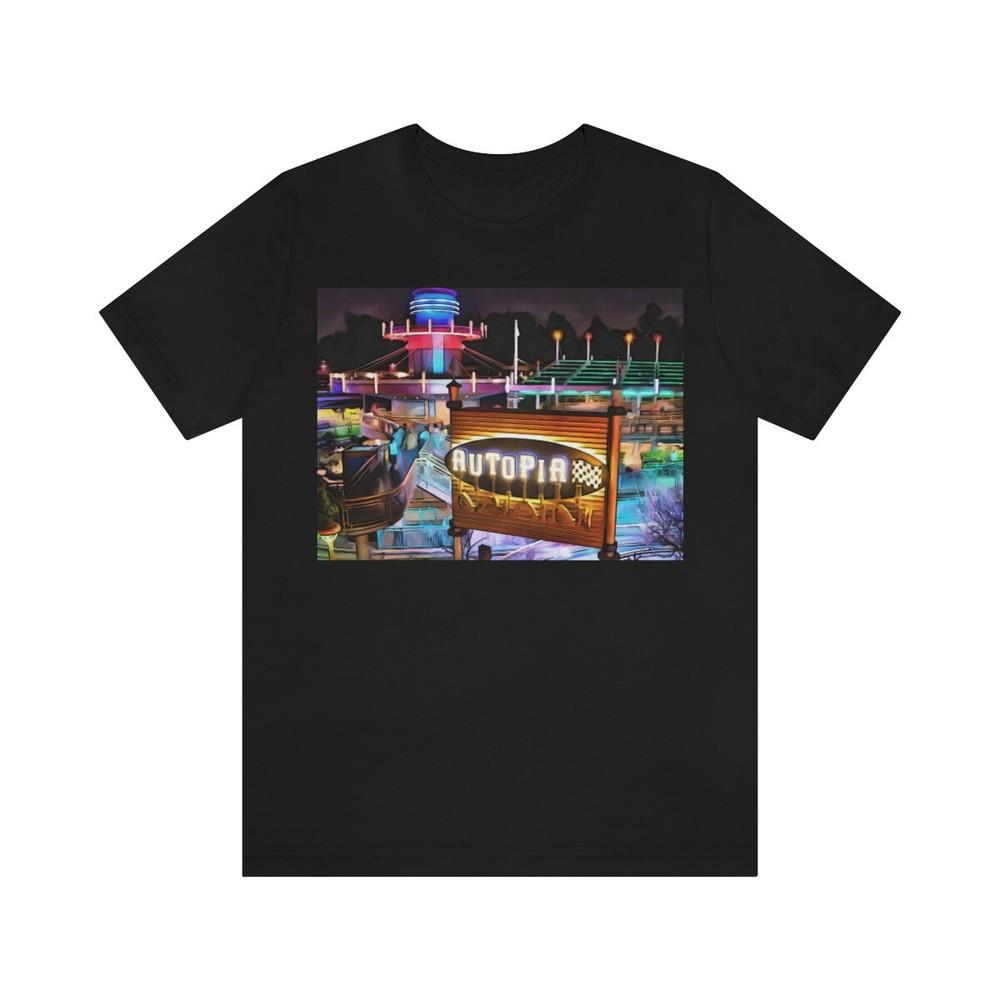 Tee Painting of Disneyland AUTOPIA Unisex T-Shirt S