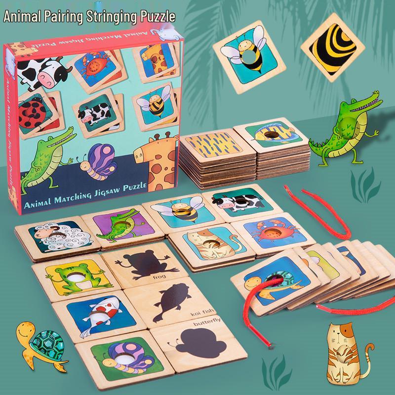 

Multicultural Kids Color-Matching Animal Puzzle Set