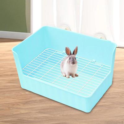 Easy Clean Corner Toilet Box with High Baffle Cage Pet