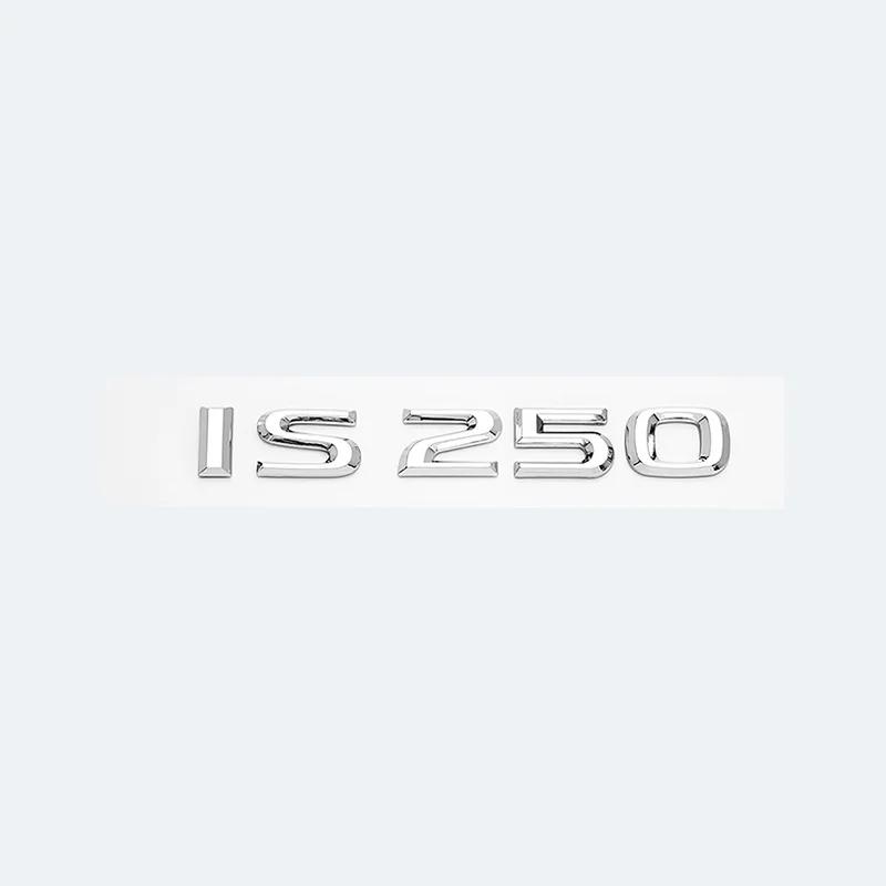 3D Chroom Glanzend Zwart ABS Letters IS200 IS250 IS300 IS350 IS300h IS200t HYBRID Embleem Voor Lexus Auto Kofferbak Logo Badge Sticker