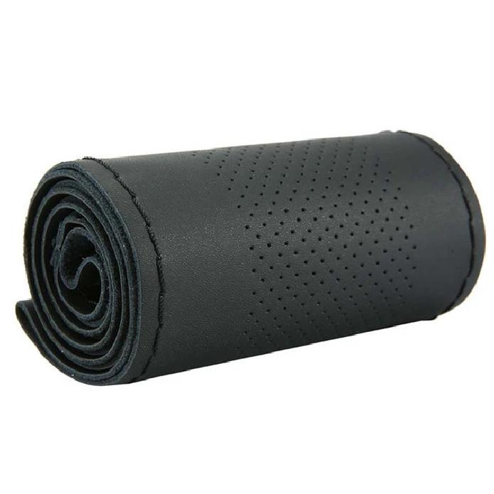 Καλύμματα Τιμονιού Αυτοκινήτου Πλεξούδα DIY 38cm Μαλακό Τεχνητό Δέρμα Καλύμματα Αυτοκινήτου Αυτοκίνητο Με Βελόνα Και Κλωστή Αξεσουάρ Αυτοκινήτου