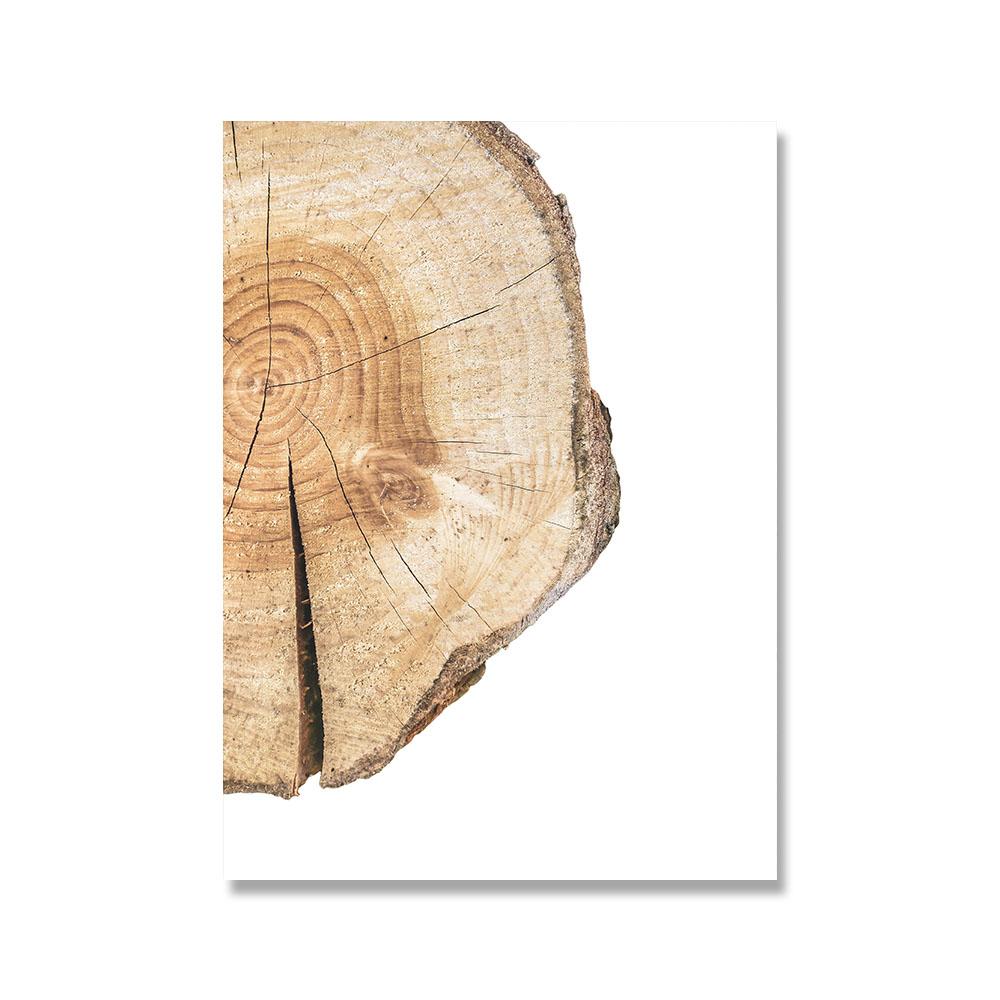 Wood Tree Ring Canvas Art Painting Wall Pcitures Black and White Rustic Wood Canvas Prints Home Modern Woodwork Posters Decor